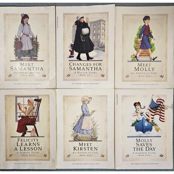 Vtg Lot Of 6 The American Girl Collection Paperback Books 1998 Mixed Lot - Picture 1 of 11